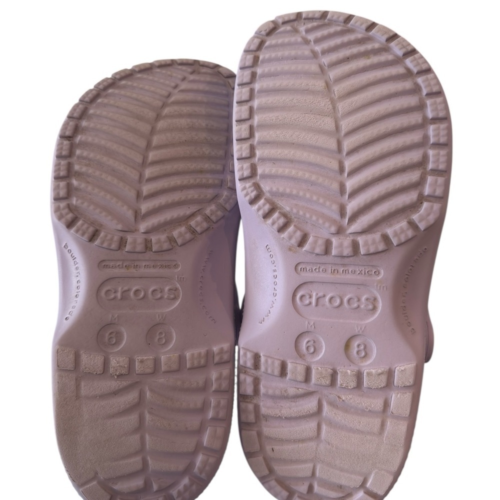 Crocs Classic Slip on lavender with strap Men size 6 Women Size 8  Comfort - Picture 7 of 8